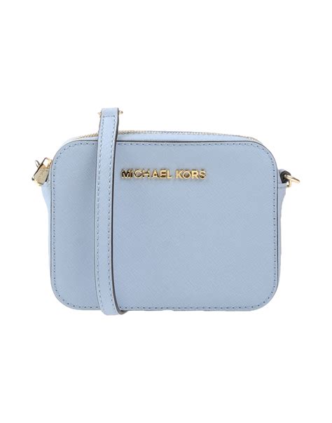 michael kors sky blue purse|michael kors blue crossbody purse.